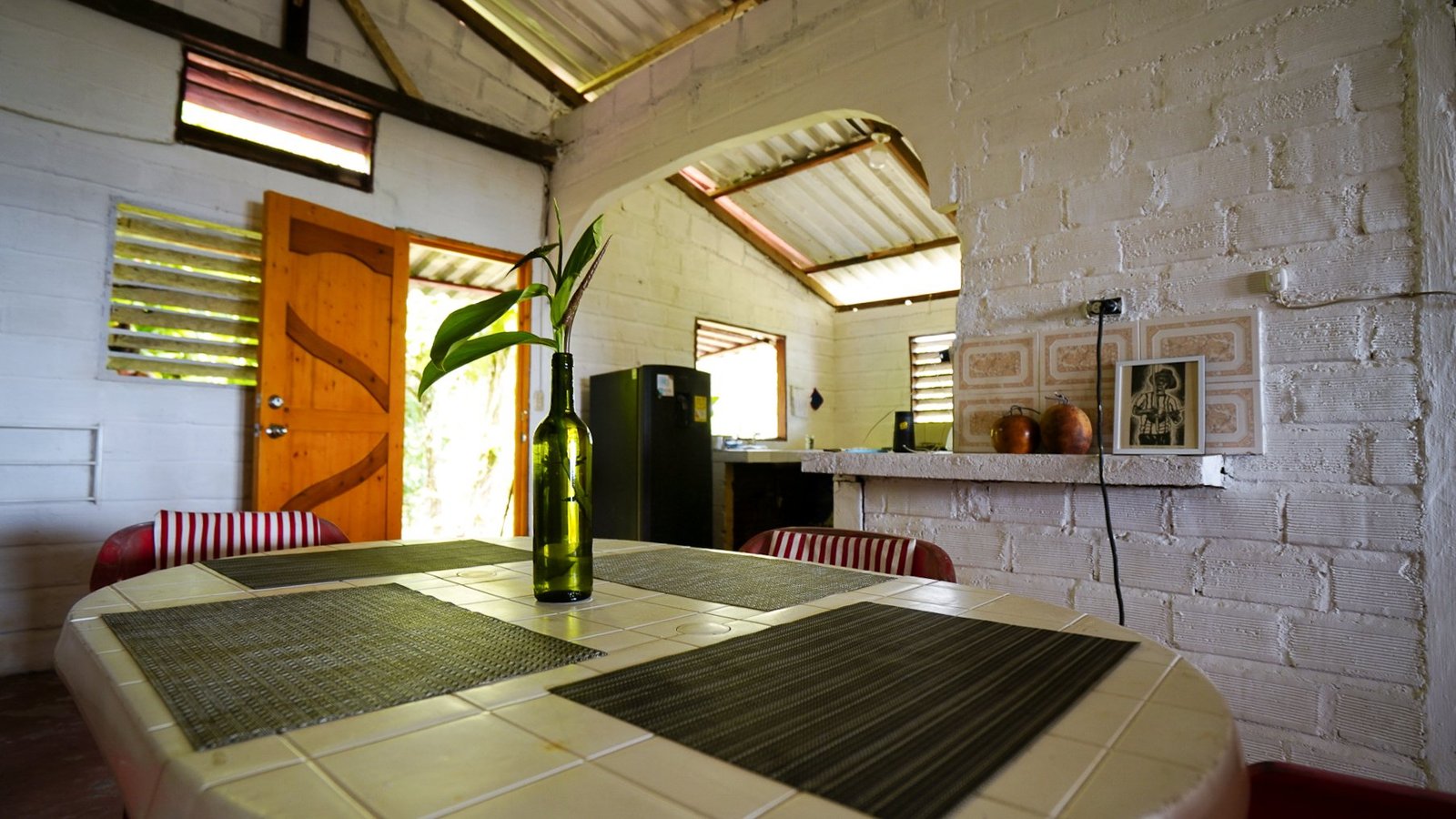 Zona interior y cálida de Casa Kalunga